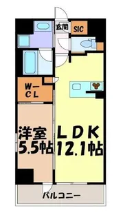 ザ・パークハビオ名古屋松原【9階】の間取り