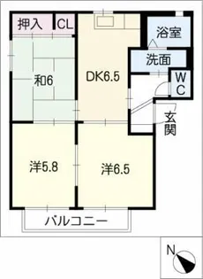 グリーンフィールドB棟【2階】の間取り