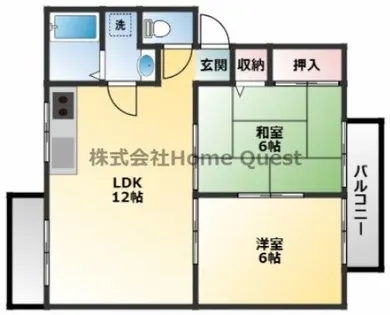 サニーハイツ【2階】の間取り