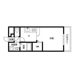 アンプルールクラージュサピエンス【1階】の間取り