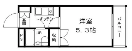 グリーンハイツ南駅前【6階】の間取り