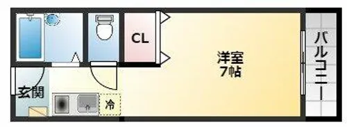 天美ハイツ【1階】の間取り