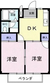 コーポ光桜ヶ丘【2階】の間取り