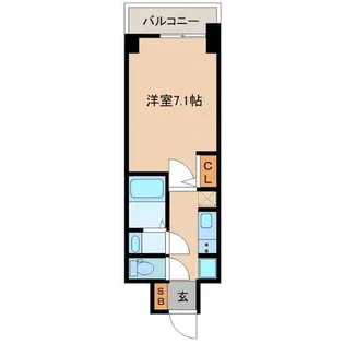 S-RESIDENCE都島【6階】の間取り