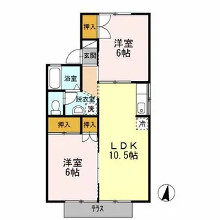 ソナーレ B棟【1階】の間取り