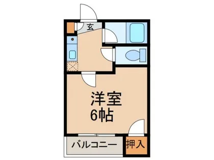 コスモハイツ中央【401号室】の間取り
