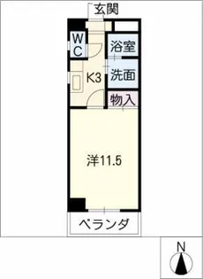 サンパーク中村公園【1階】の間取り