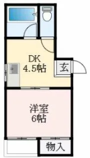 大阪府堺市北区東浅香山町2丁【マンション】の間取り