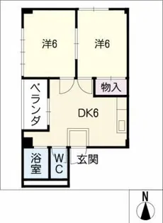 オカダビル【3階】の間取り