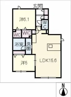 HEBEL MAIZON 若葉【1階】の間取り