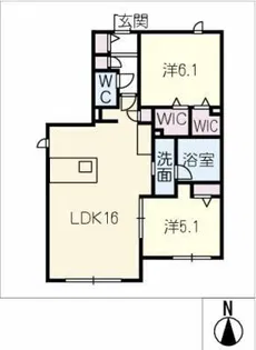 HEBEL MAIZON 若葉【1階】の間取り