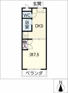 アメニティフジエ【1階】の間取り
