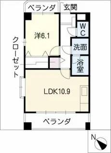 プライムガーデン【2階】の間取り