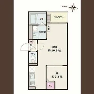 Jack motohoshizakiⅠ【2階】の間取り