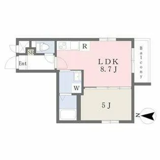 MOVE堀田WEST【2階】の間取り
