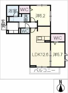 モンリジェール円山【2階】の間取り