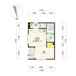 ハーモニーテラス荒子町Ⅲ【3階】の間取り