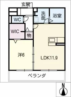 ラシャス【1階】の間取り