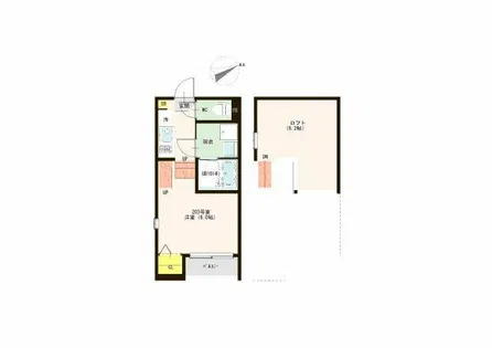 フーカレジデンス【2階】の間取り