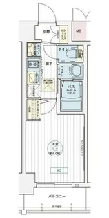 エステムコート名古屋金山ミッドクロス【4階】の間取り