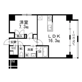 コンフォート新栄【9階】の間取り