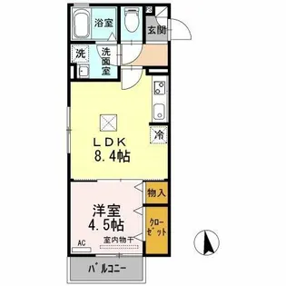 ルポゼ【1階】の間取り