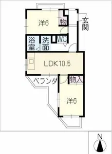 ピュア五反田【3階】の間取り