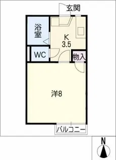 ランドマークINAⅢ【2階】の間取り
