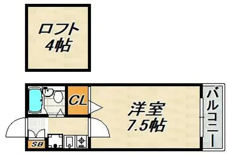 キャンパスヒルズ鈴蘭台【2階】の間取り