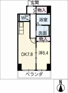 グランヴィルサクマ【9階】の間取り