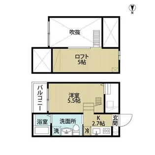リゾレステ中村【1階】の間取り