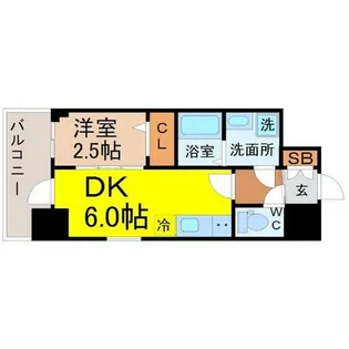 エスリード池下レスティア【6階】の間取り