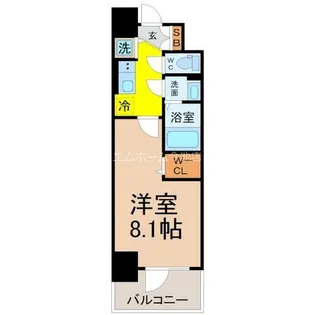 エスリード今池ルミナス【12階】の間取り