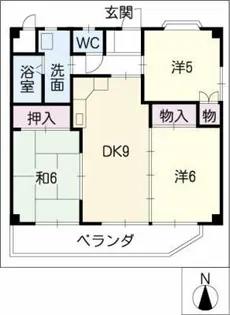 リバティーハウス昭和【3階】の間取り