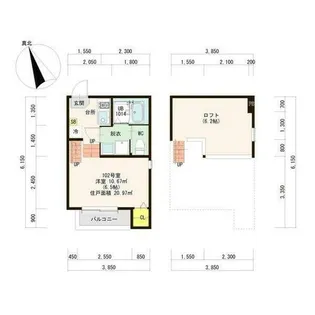 グランメゾン鳴海【1階】の間取り