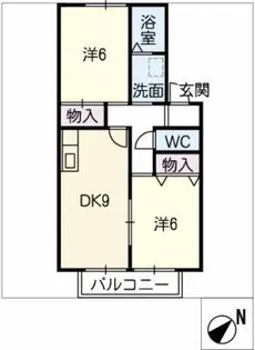 ジョイフル月見【1階】の間取り