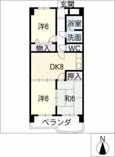 メゾン清水田【3階】の間取り