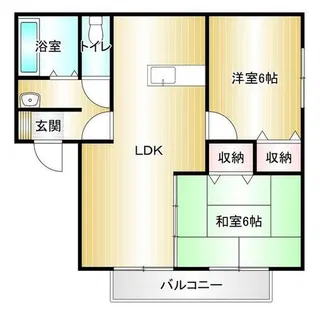 メイプルハイムⅡ【202号室】の間取り