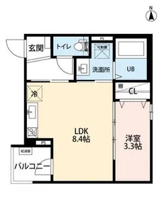 CRASTINE大杉【3階】の間取り