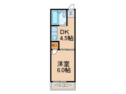 サンヒルズ五条【108号室】の間取り