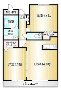 ザ・モデレートマンション片島【607号室】の間取り