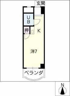 ベルメゾンNARUMI【5階】の間取り