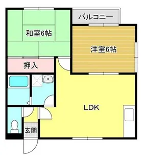 RSハイツⅠ【1階】の間取り