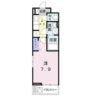 グレイスヒルズ ウエガハラ1【2階】の間取り