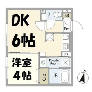 リーデンス名古屋駅西【4階】の間取り