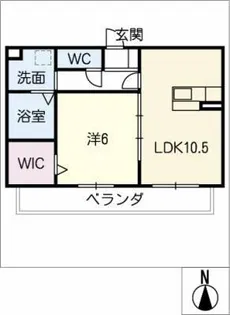 アズールⅡ【3階】の間取り