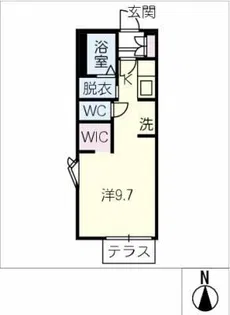 コトー葵【1階】の間取り
