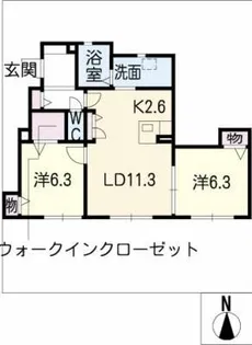 シェソワ【1階】の間取り