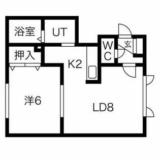 パルレ屯田II【2階】の間取り