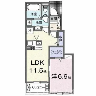 プロシード【1階】の間取り